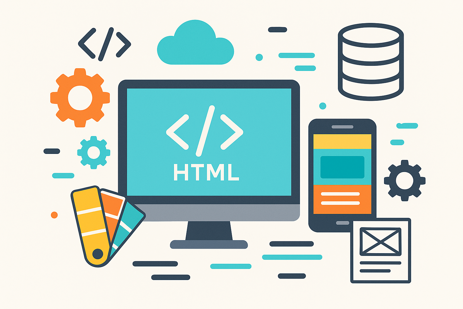 Web development vector